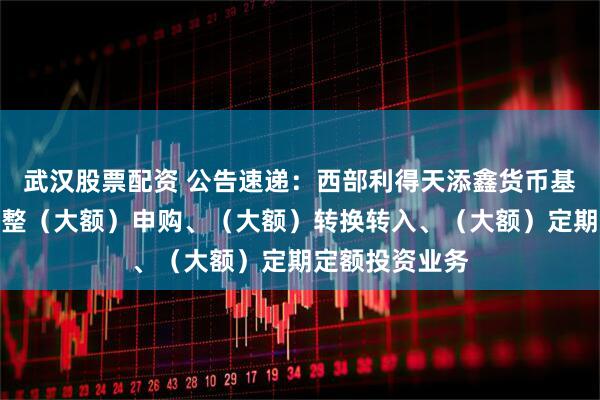 武汉股票配资 公告速递：西部利得天添鑫货币基金元旦节前调整（大额）申购、（大额）转换转入、（大额）定期定额投资业务